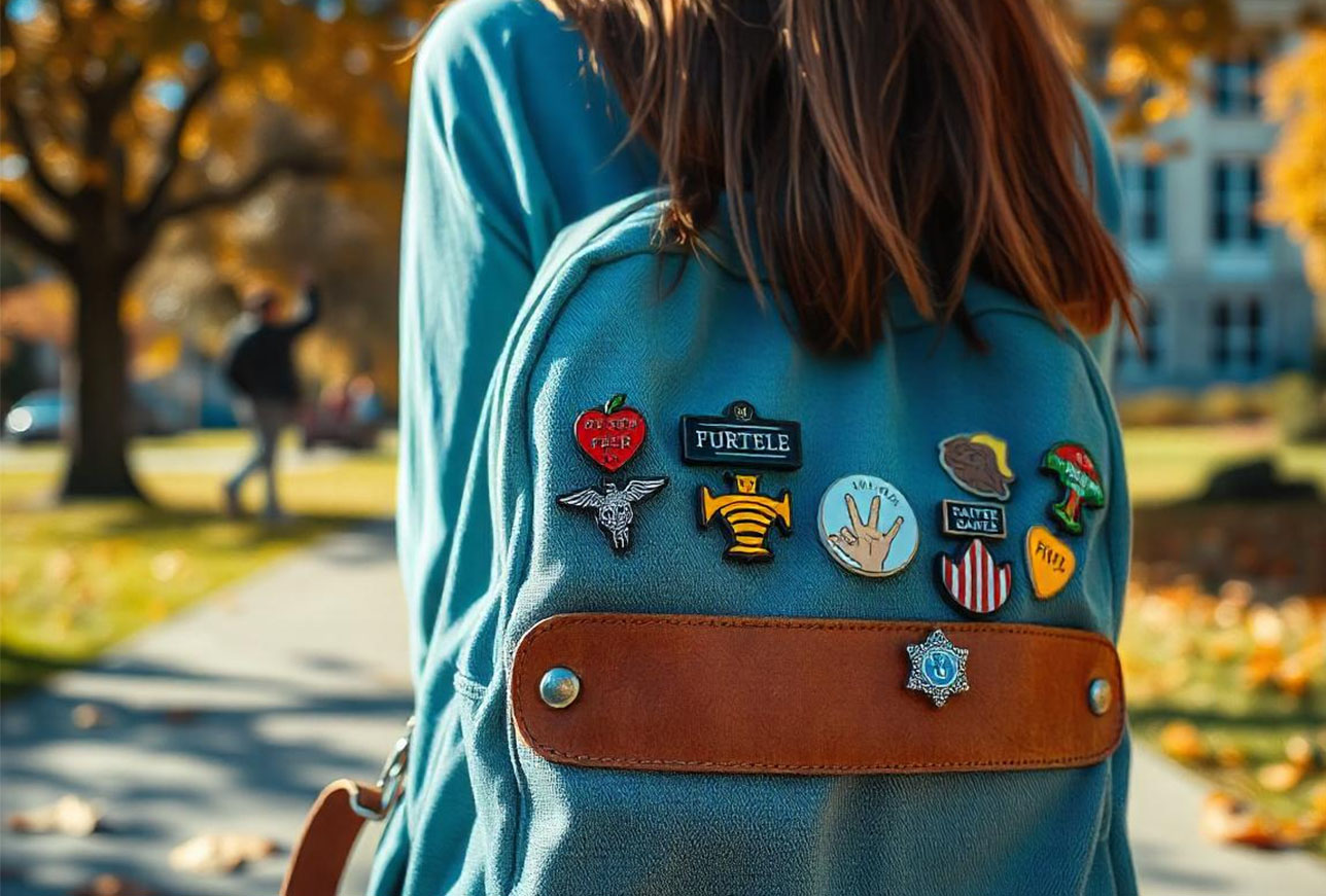 fashionable backpack pins