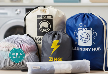 Custom laundry bags branded