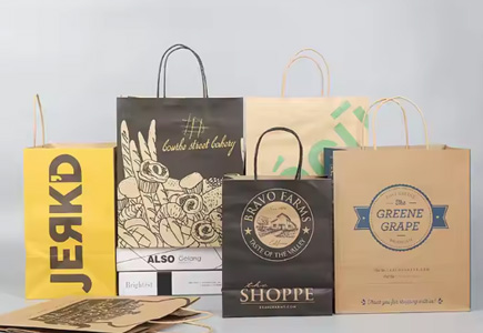 Custom paper bags for retail