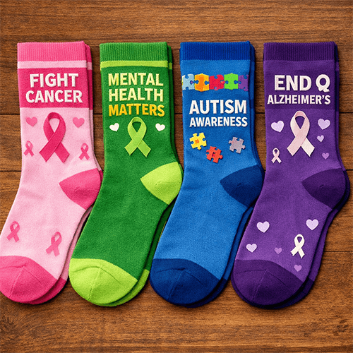 Custom Awareness Campaign Socks