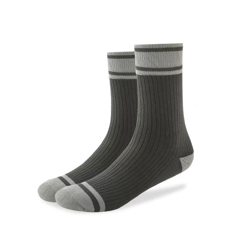 Crew Dress Socks - Jacquard Knit - Elegant Patterns