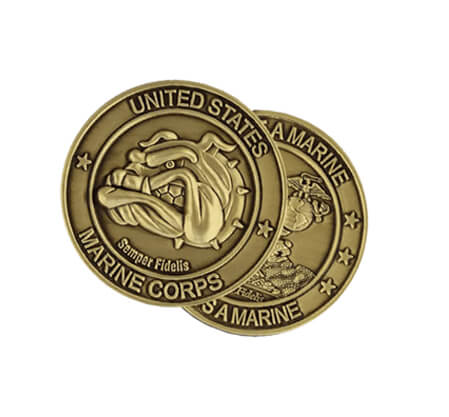 Custom Marine Corps Challenge Coin